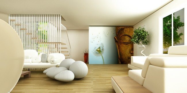 living room zen corner